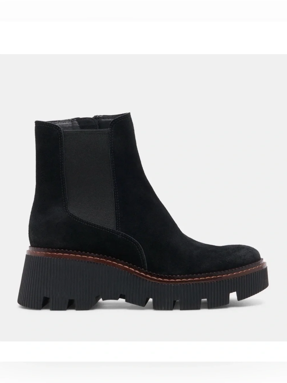 Dolce Vita Emmet Women’s Suede Black Ankle Boots Size 10 NWT